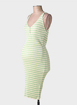Robe mi-longue vert SUPERMOM femme