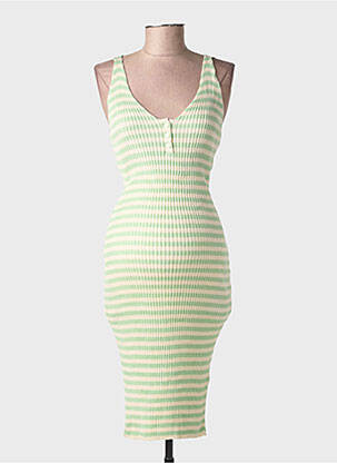 Robe mi-longue vert SUPERMOM femme