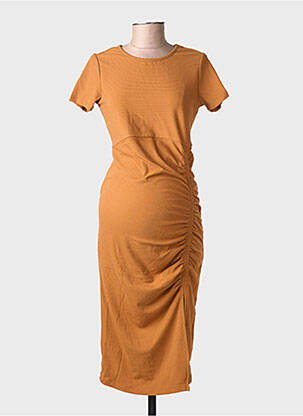 Robe mi-longue marron SUPERMOM femme
