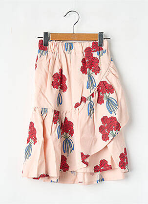 Jupe mi-longue rose THE CAMPAMENTO fille