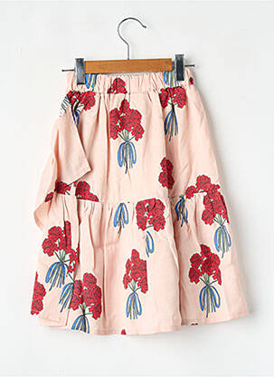 Jupe mi-longue rose THE CAMPAMENTO fille