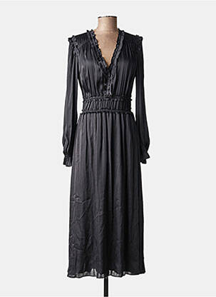 Robe longue col v noir THE KOOPLES femme