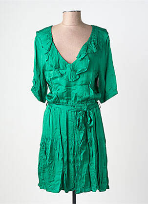 Robe courte vert EMILE ET IDA femme