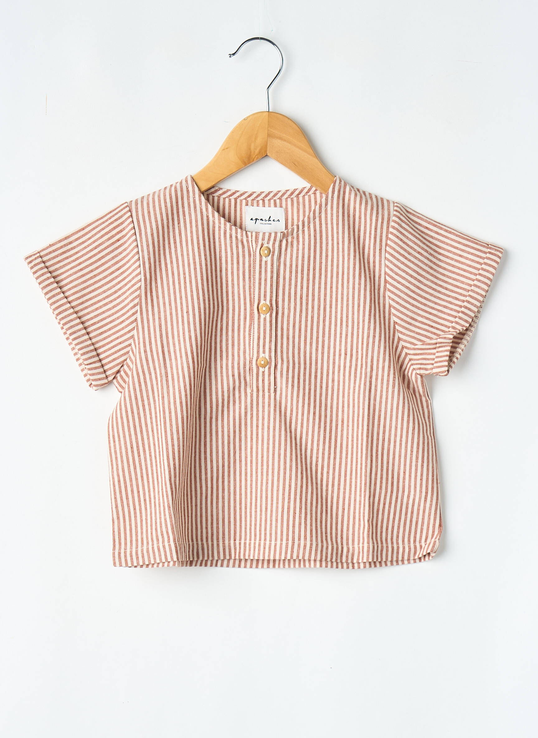 Blouse marron APACHES fille