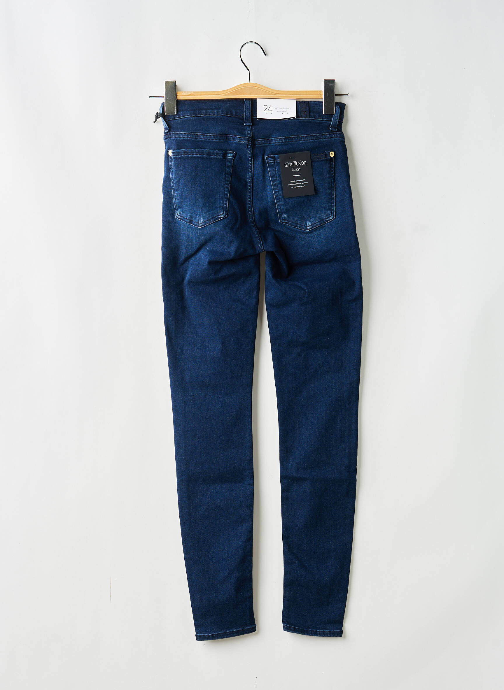 Jeans skinny bleu 7 FOR ALL MANKIND femme
