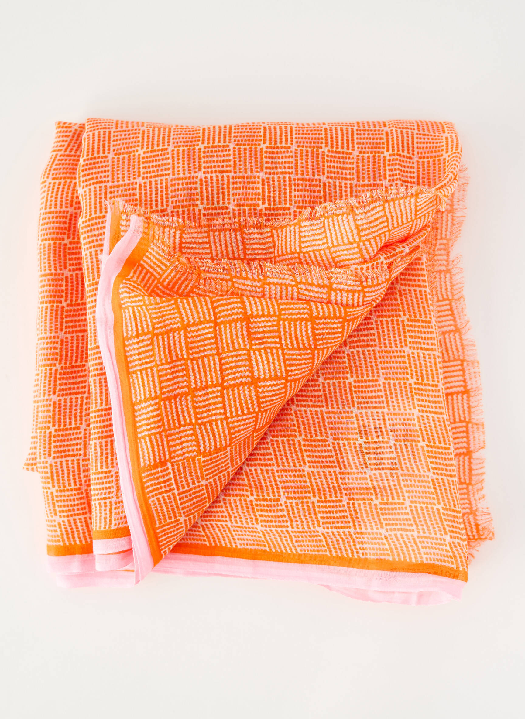 Echarpe orange MOIS MONT femme