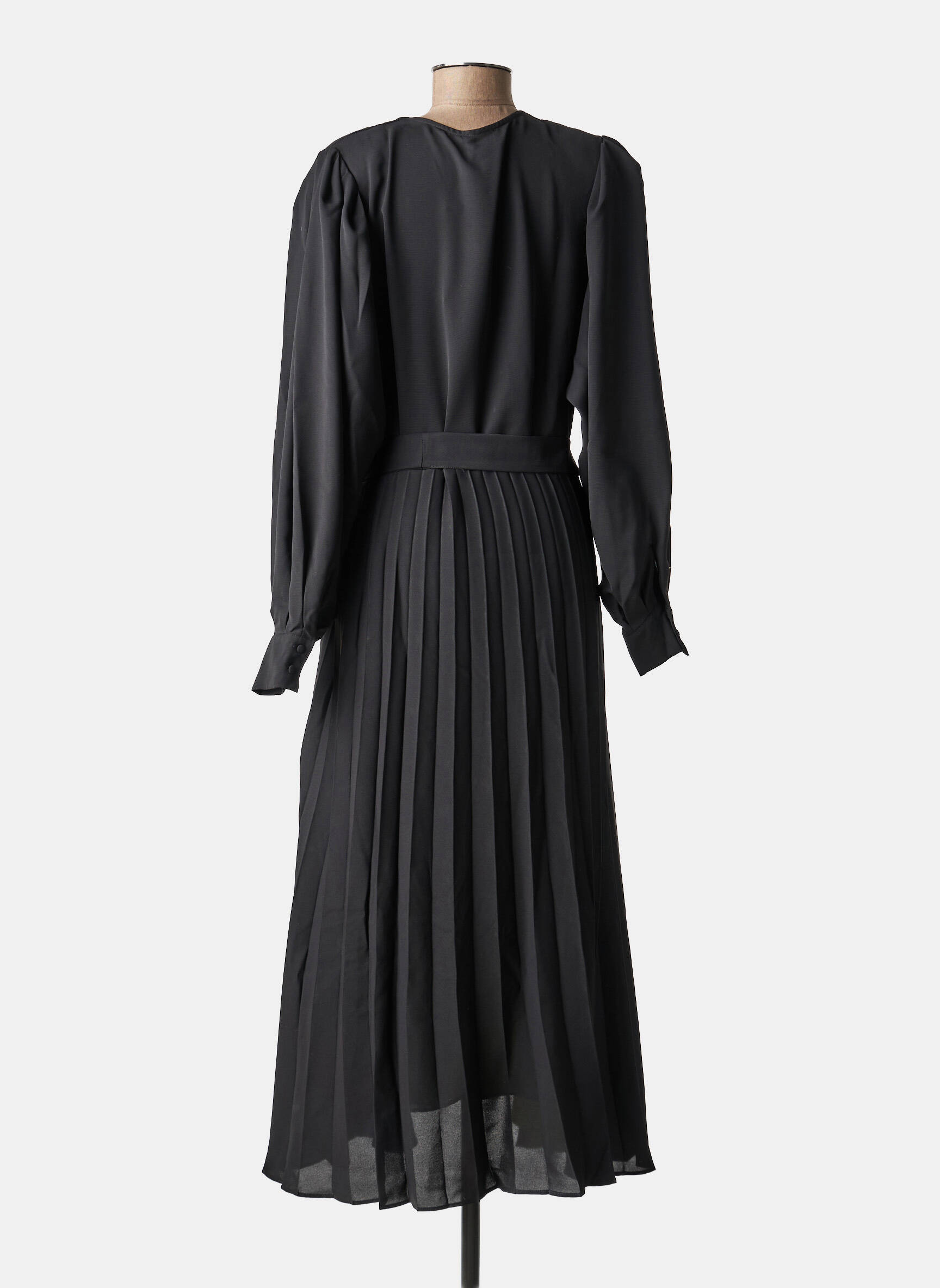 Robe longue coupe fluide noir MAT FASHION femme