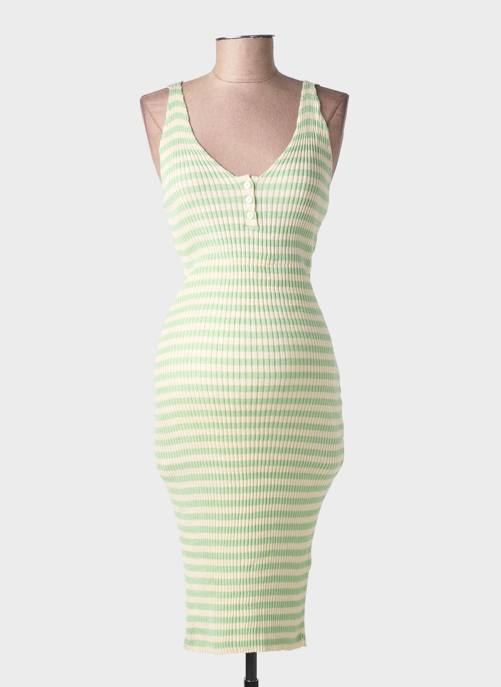 Robe mi-longue vert SUPERMOM femme