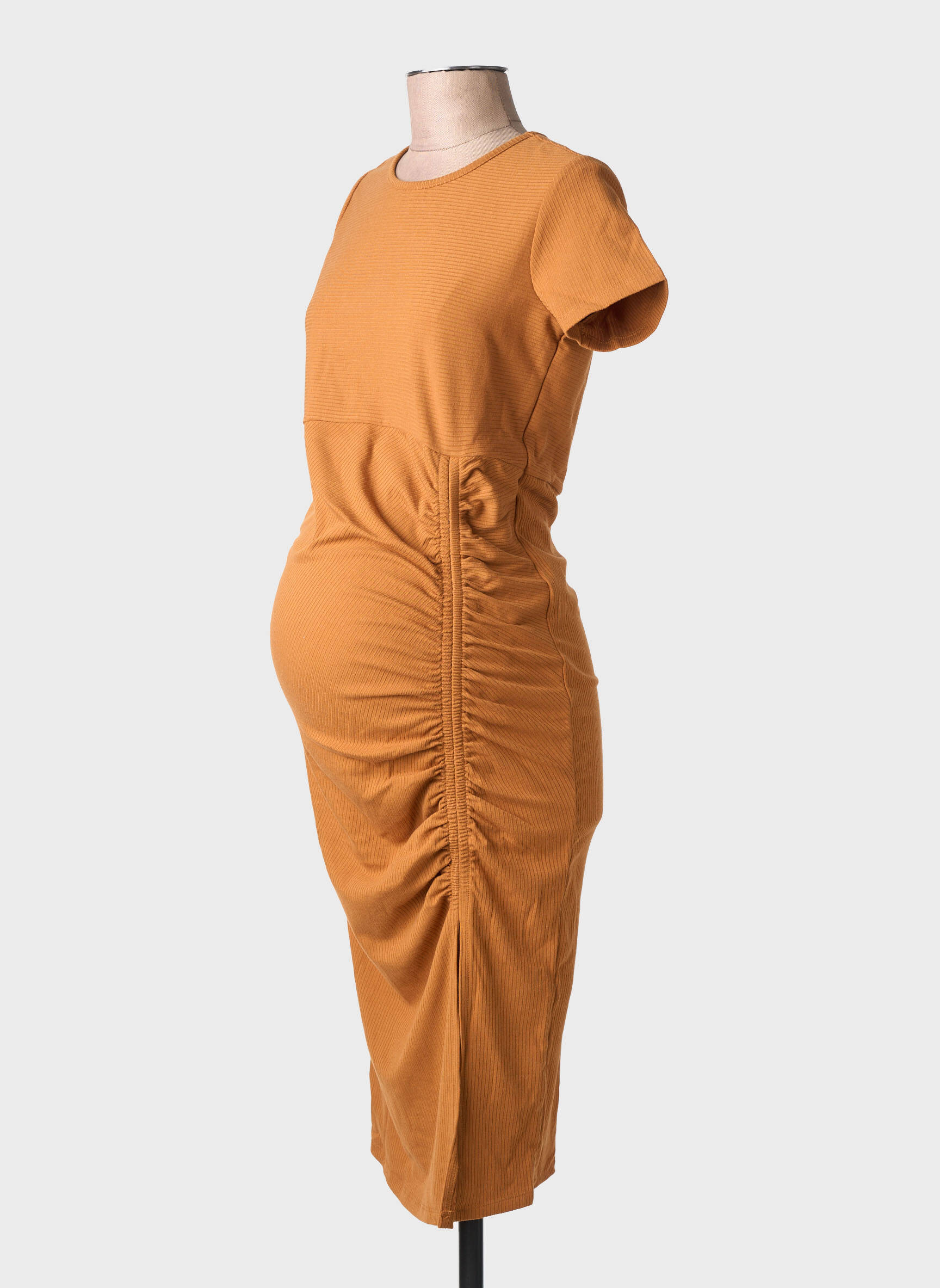 Robe mi-longue marron SUPERMOM femme