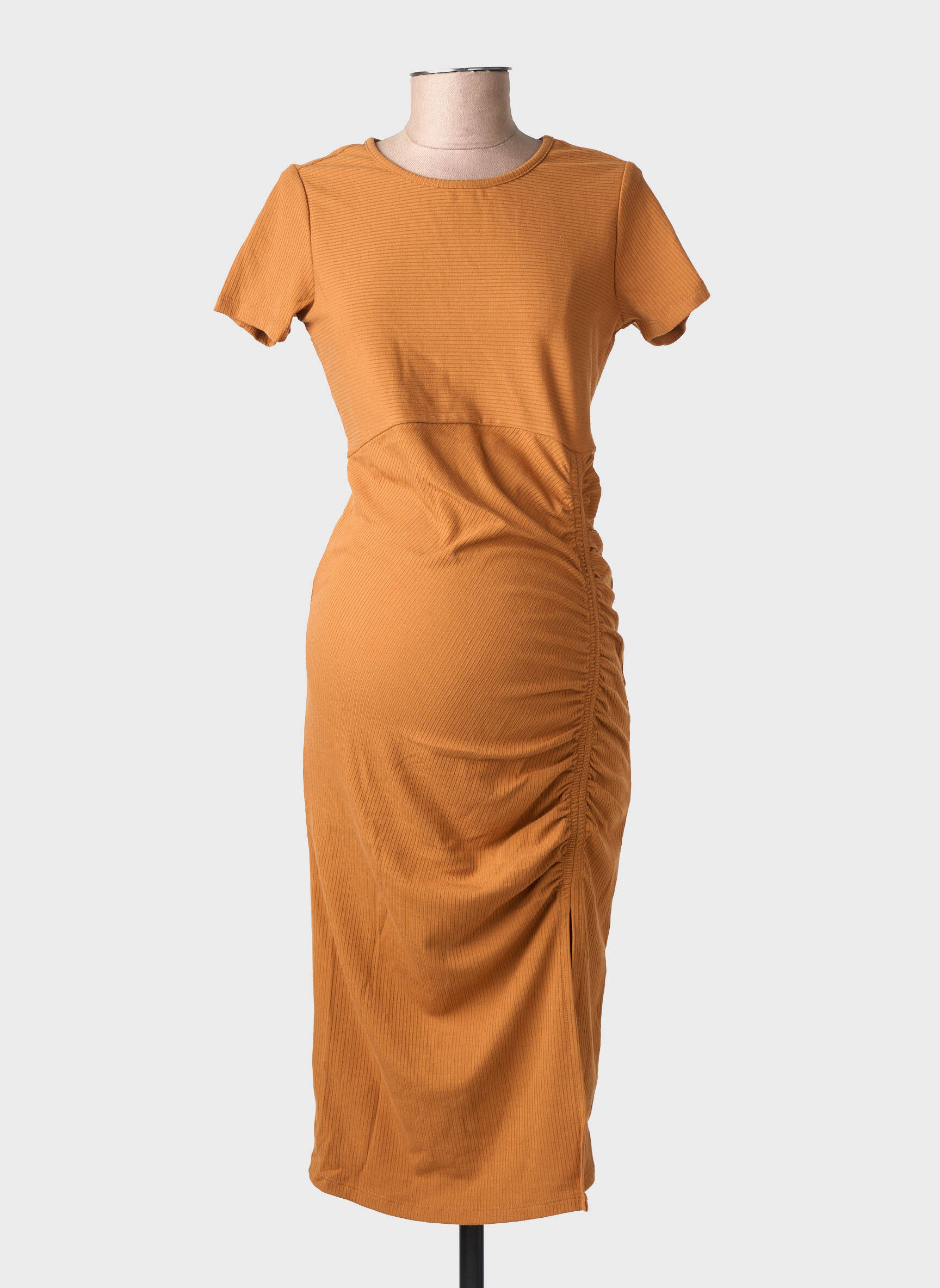 Robe mi-longue marron SUPERMOM femme