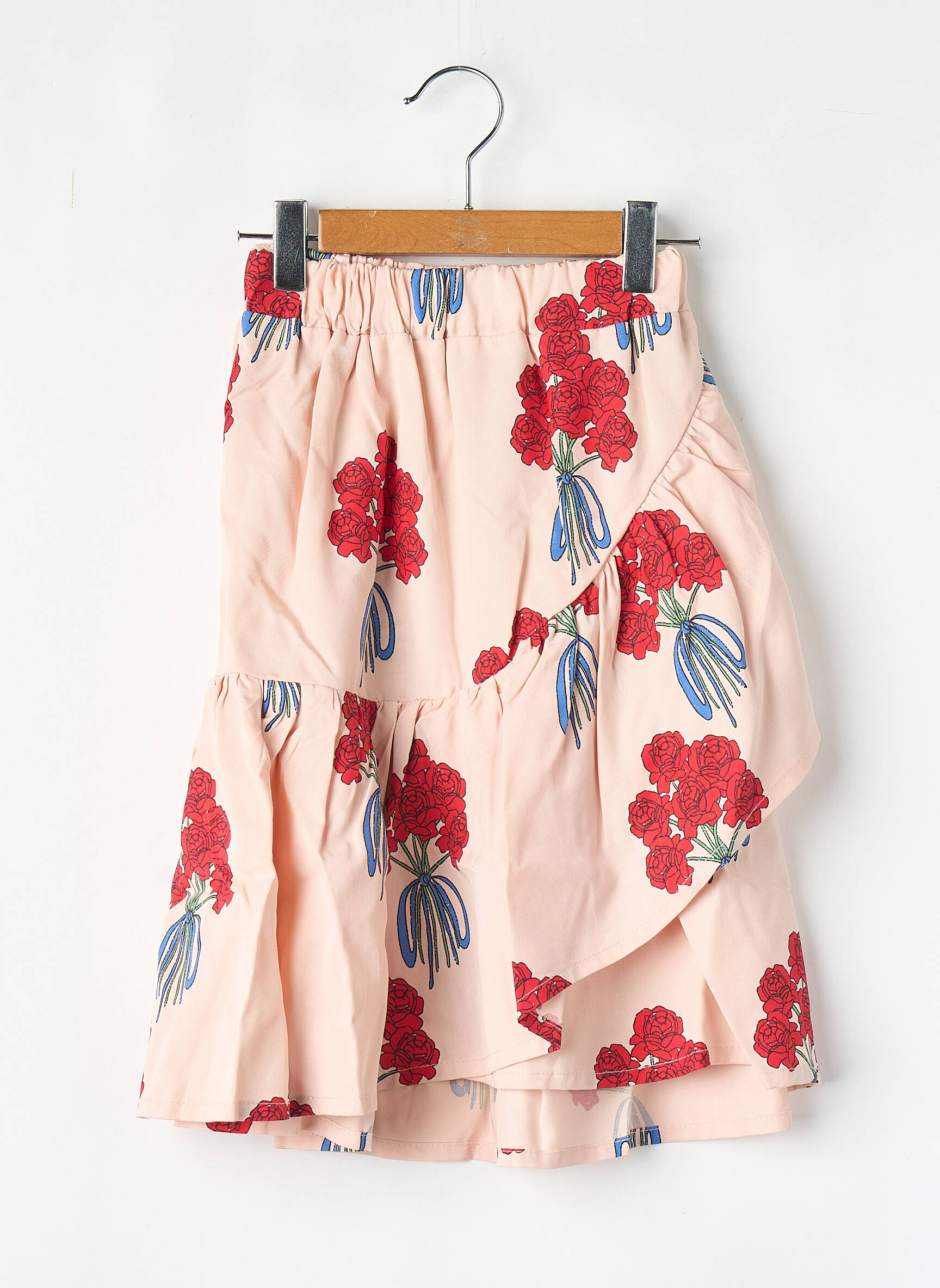 Jupe mi-longue rose THE CAMPAMENTO fille