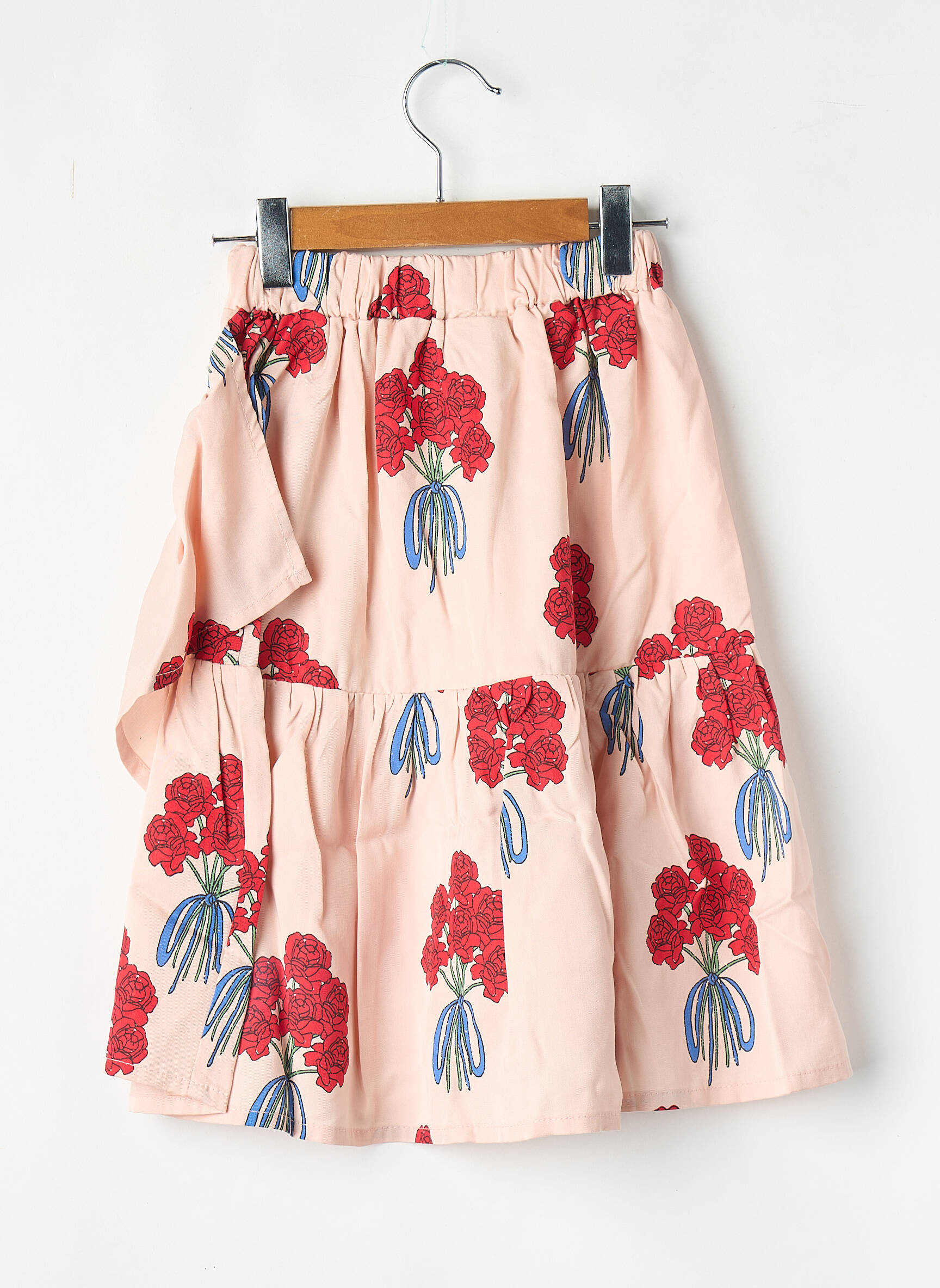 Jupe mi-longue rose THE CAMPAMENTO fille