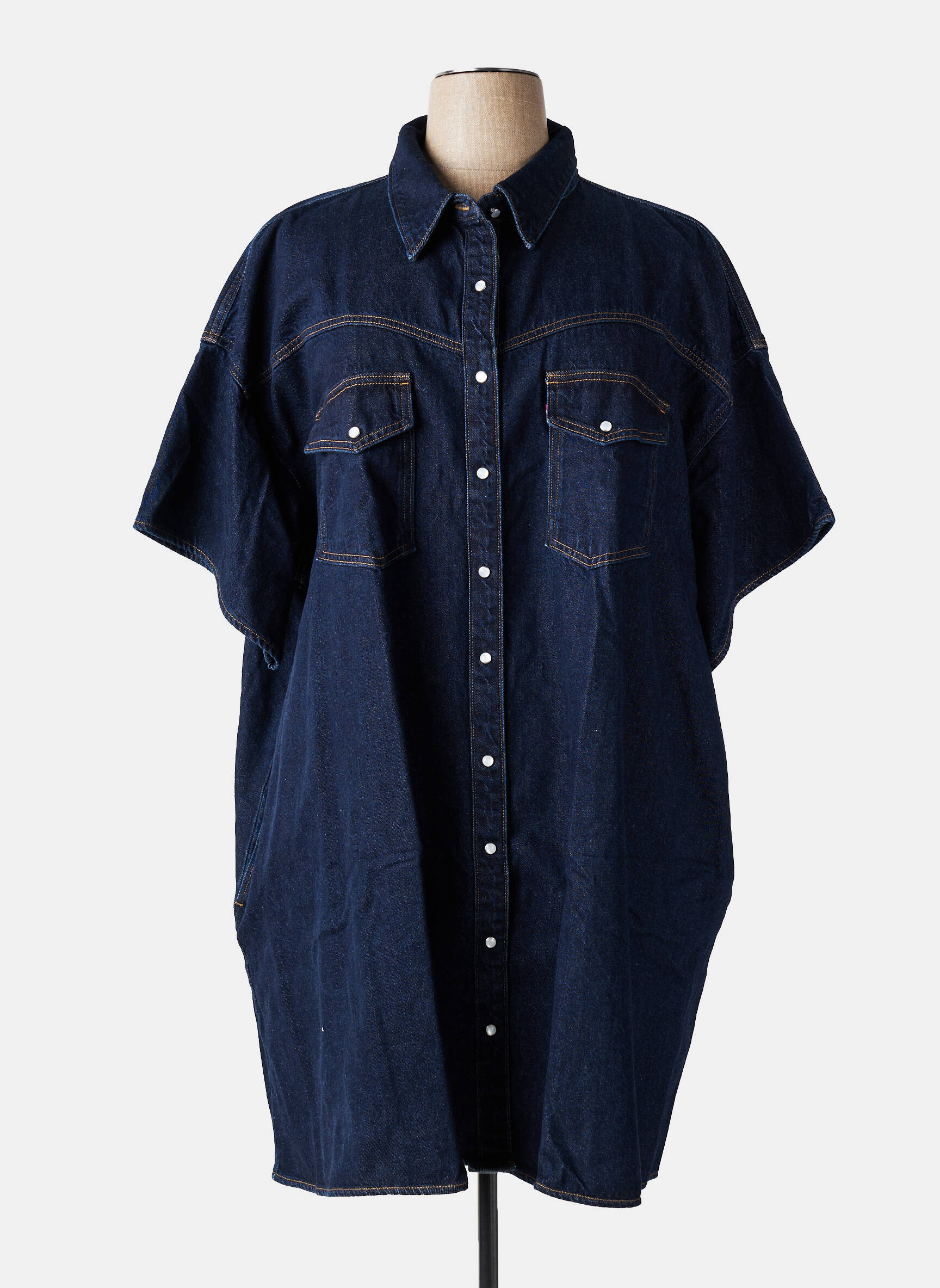 Robe courte bleu LEVI'S femme