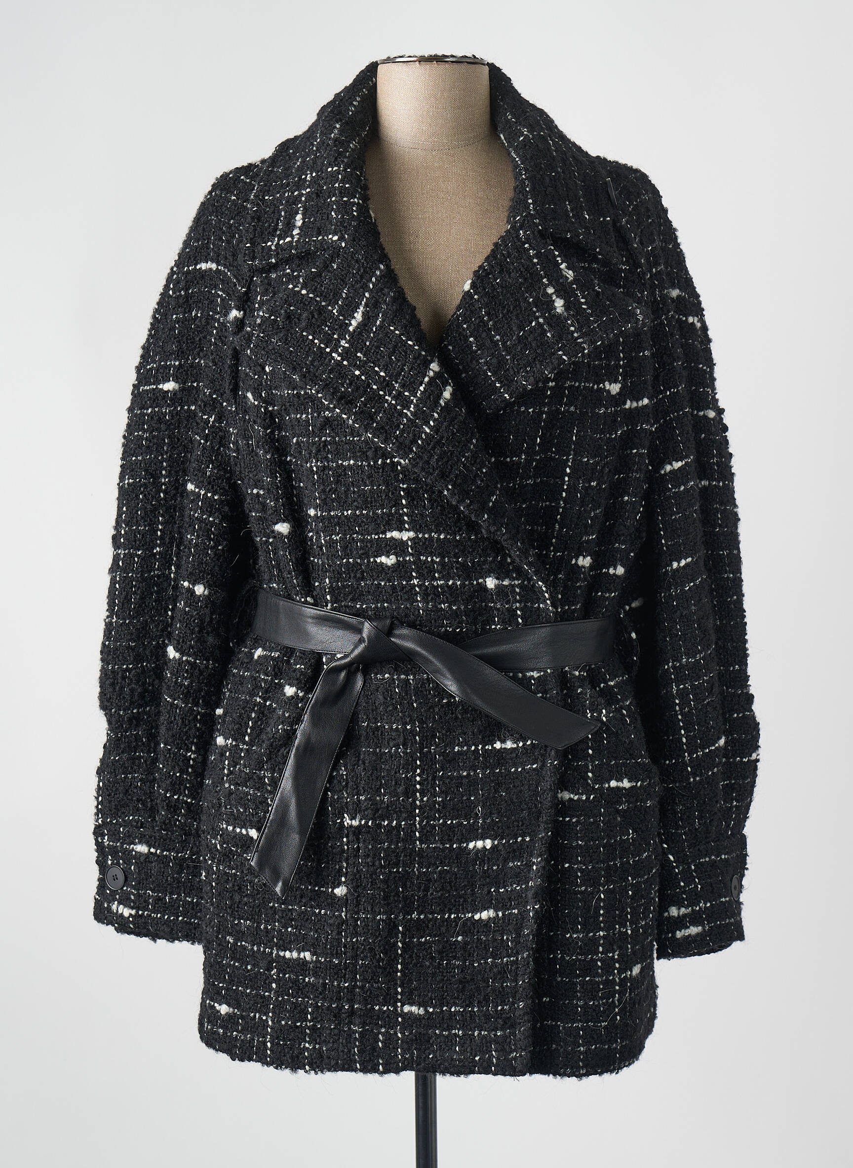 Manteau long noir IRO femme