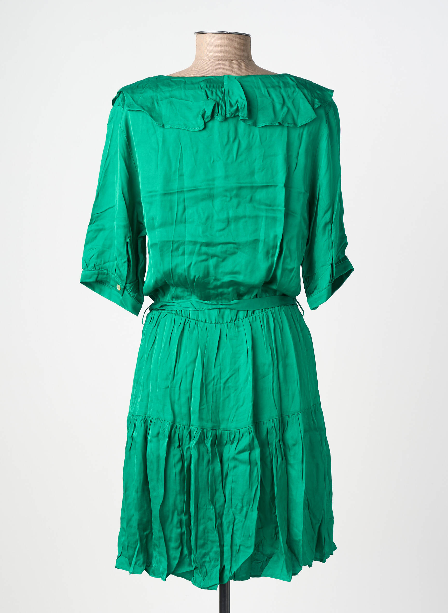 Robe courte vert EMILE ET IDA femme