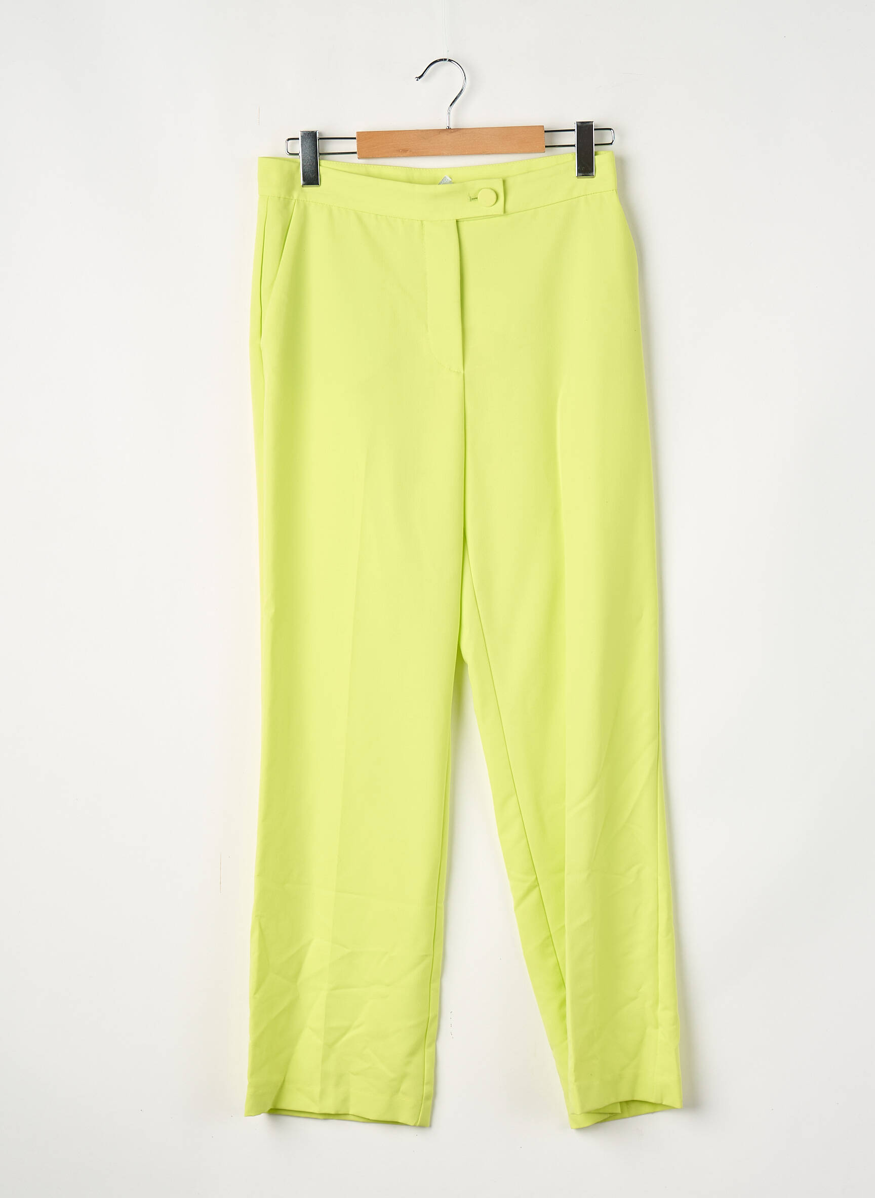 Pantalon droit jaune IMPERIAL femme