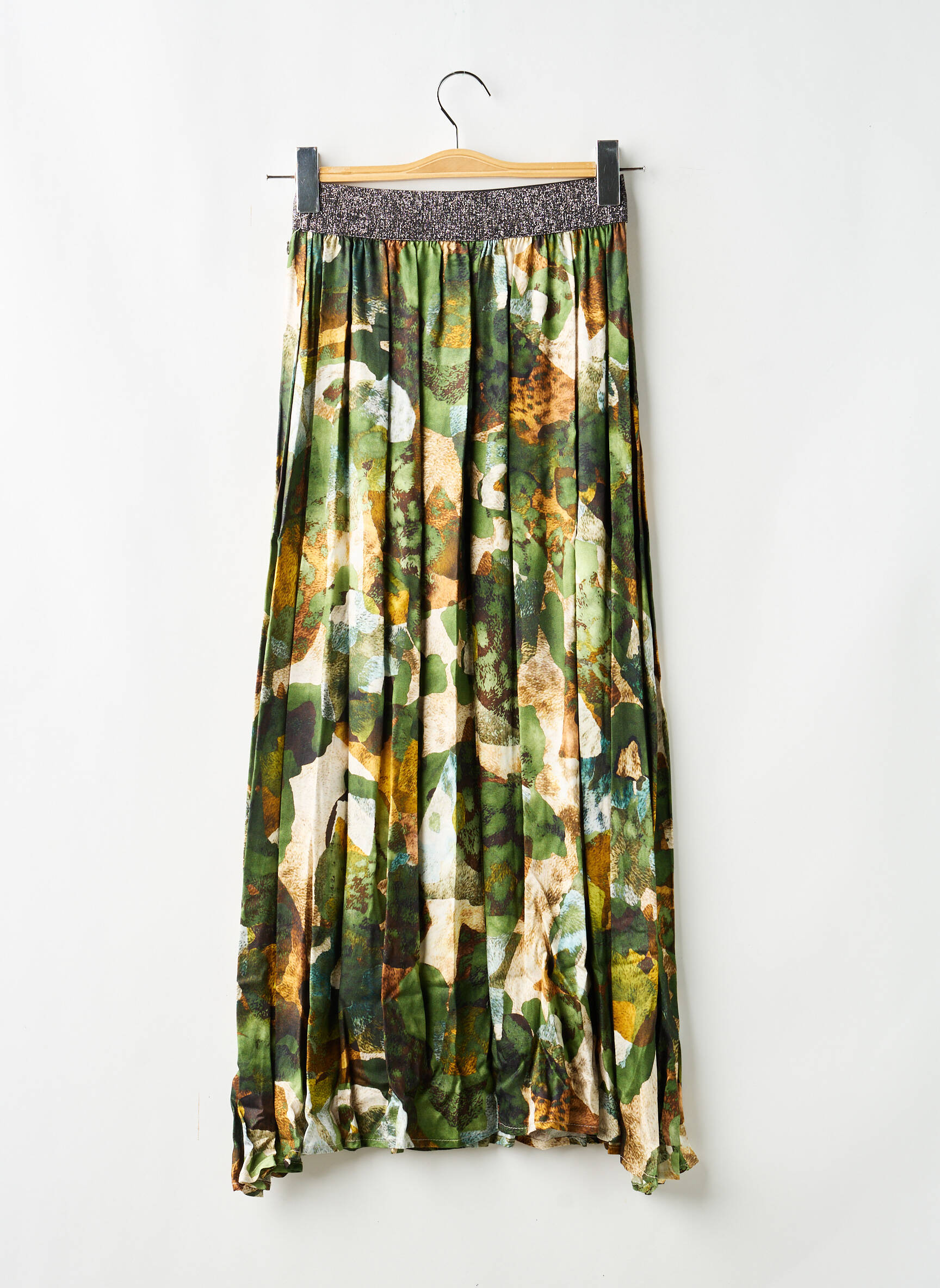Jupe mi-longue multicolore PLEASE femme