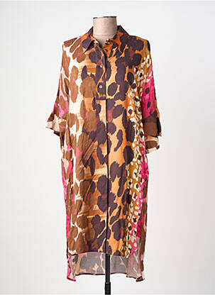 Robe longue marron IMPERIAL femme