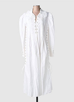 Robe longue blanc LAURENCE BRAS femme