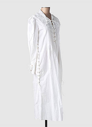 Robe longue blanc LAURENCE BRAS femme