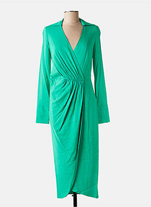 Robe mi-longue vert MARGAUX LONNBERG femme