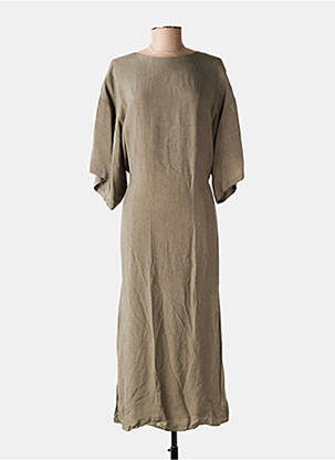 Robe longue marron HUMANOID femme