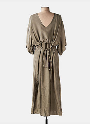 Robe longue marron HUMANOID femme