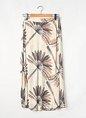Jupe mi-longue beige DIEGA femme