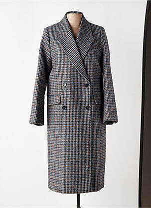 Manteau long bleu PAUL & JOE femme