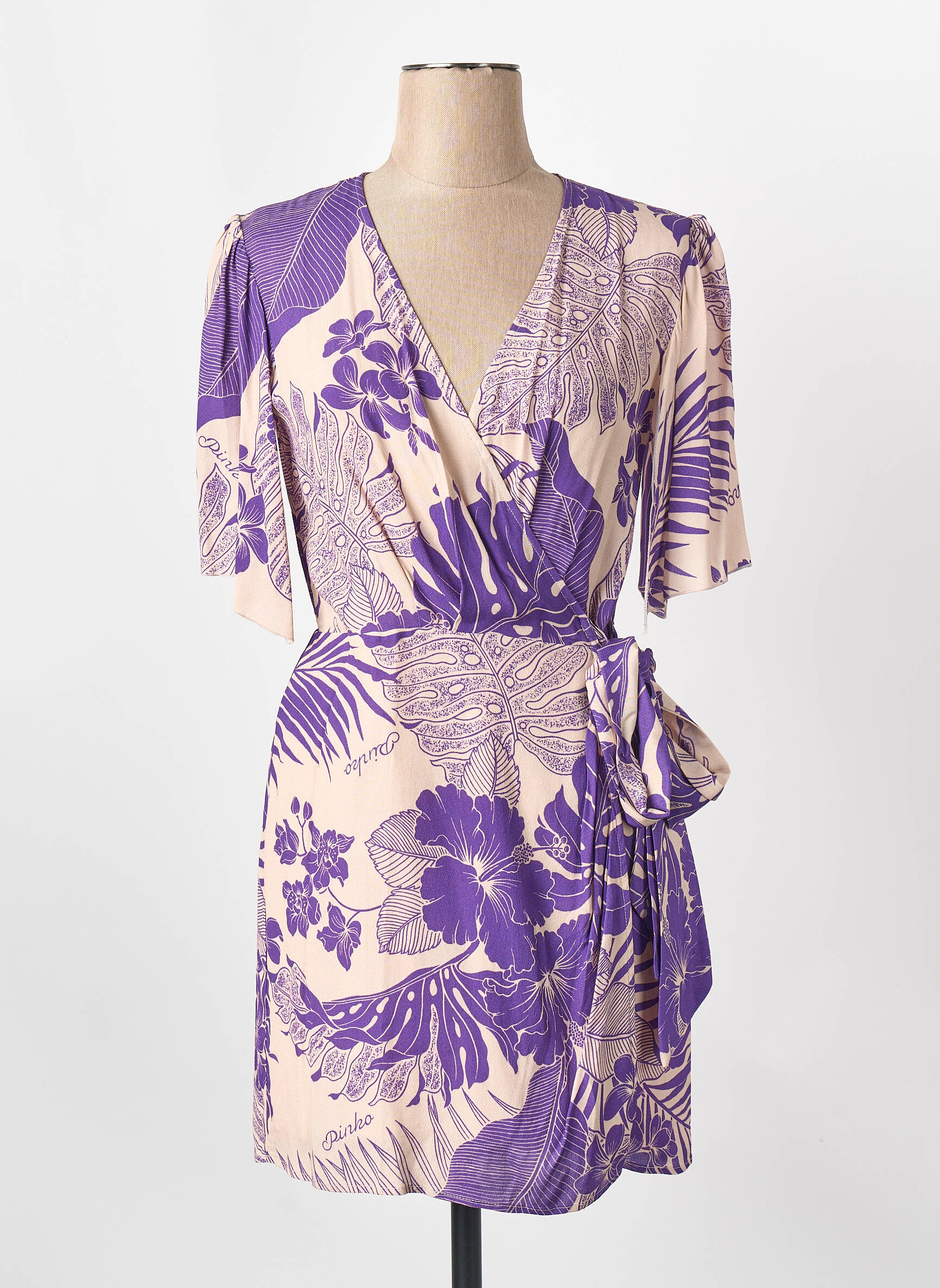 Robe courte violet PINKO femme