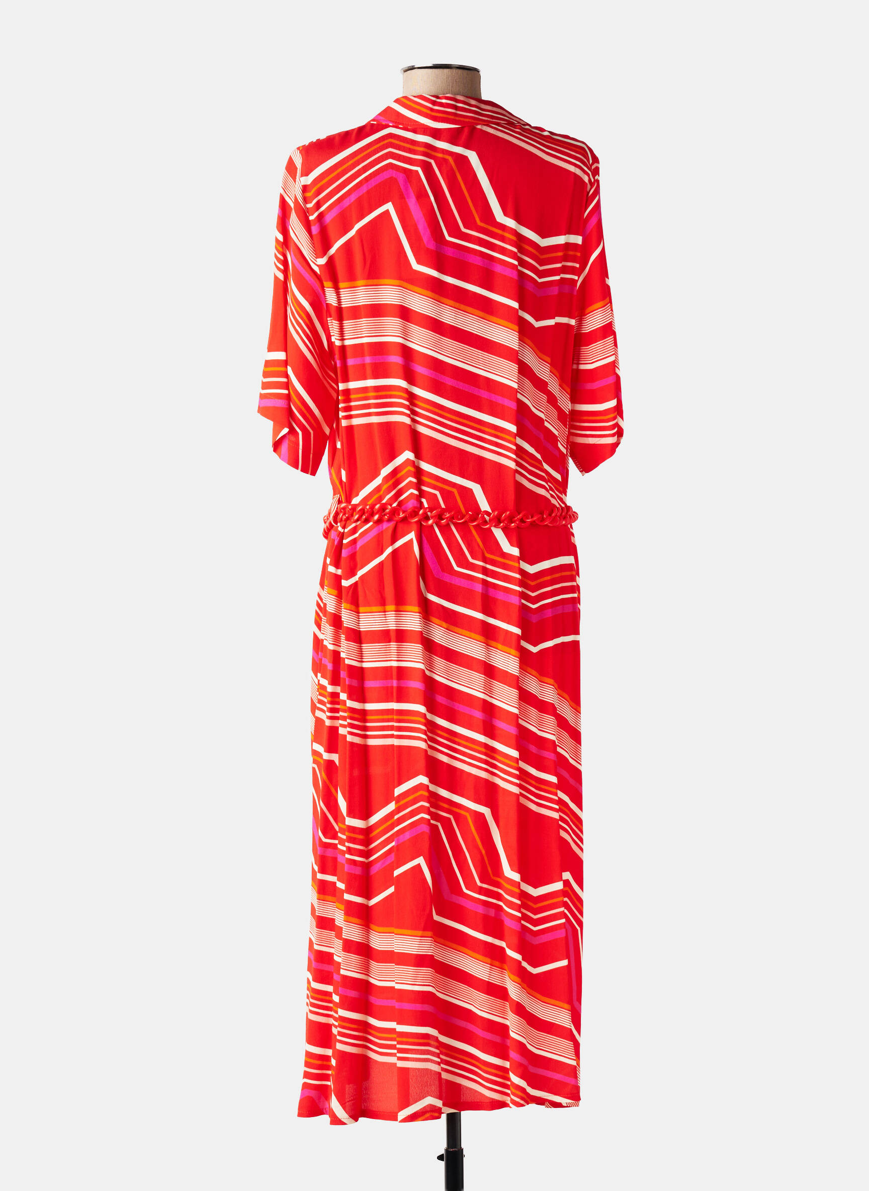 Robe mi-longue rouge LA PETITE FRANCAISE femme