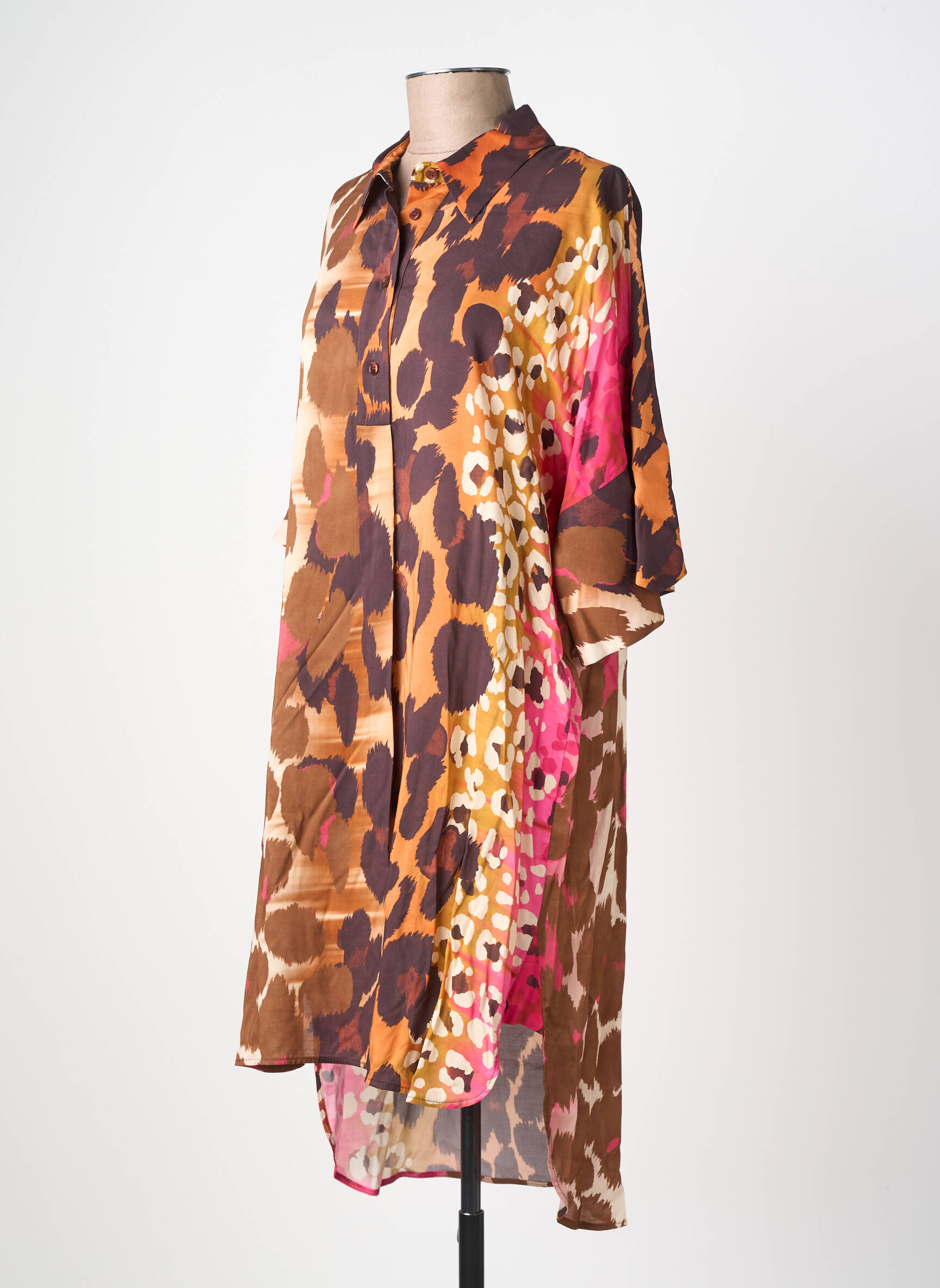 Robe longue marron IMPERIAL femme