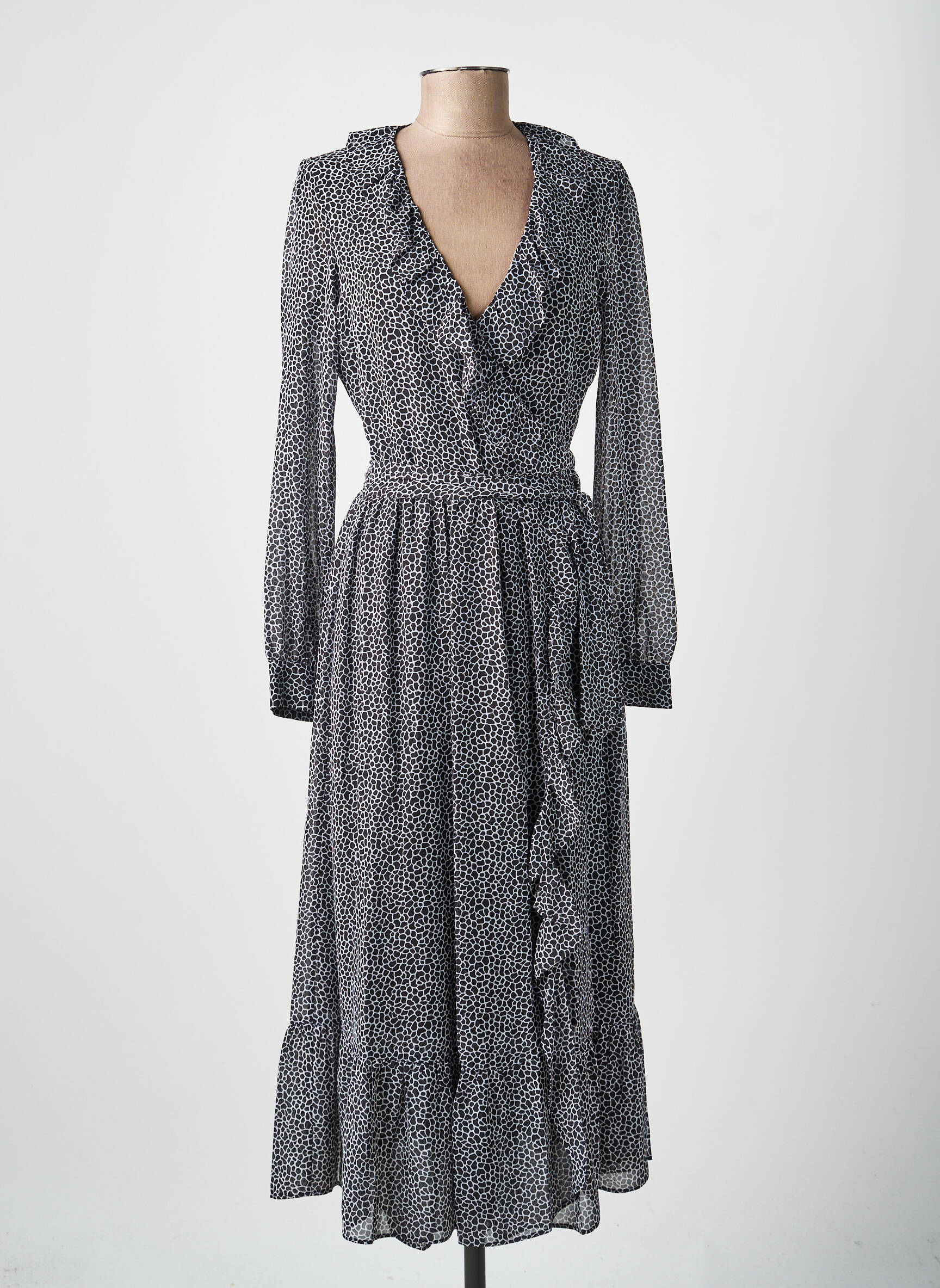 Robe longue noir MICHAEL KORS femme