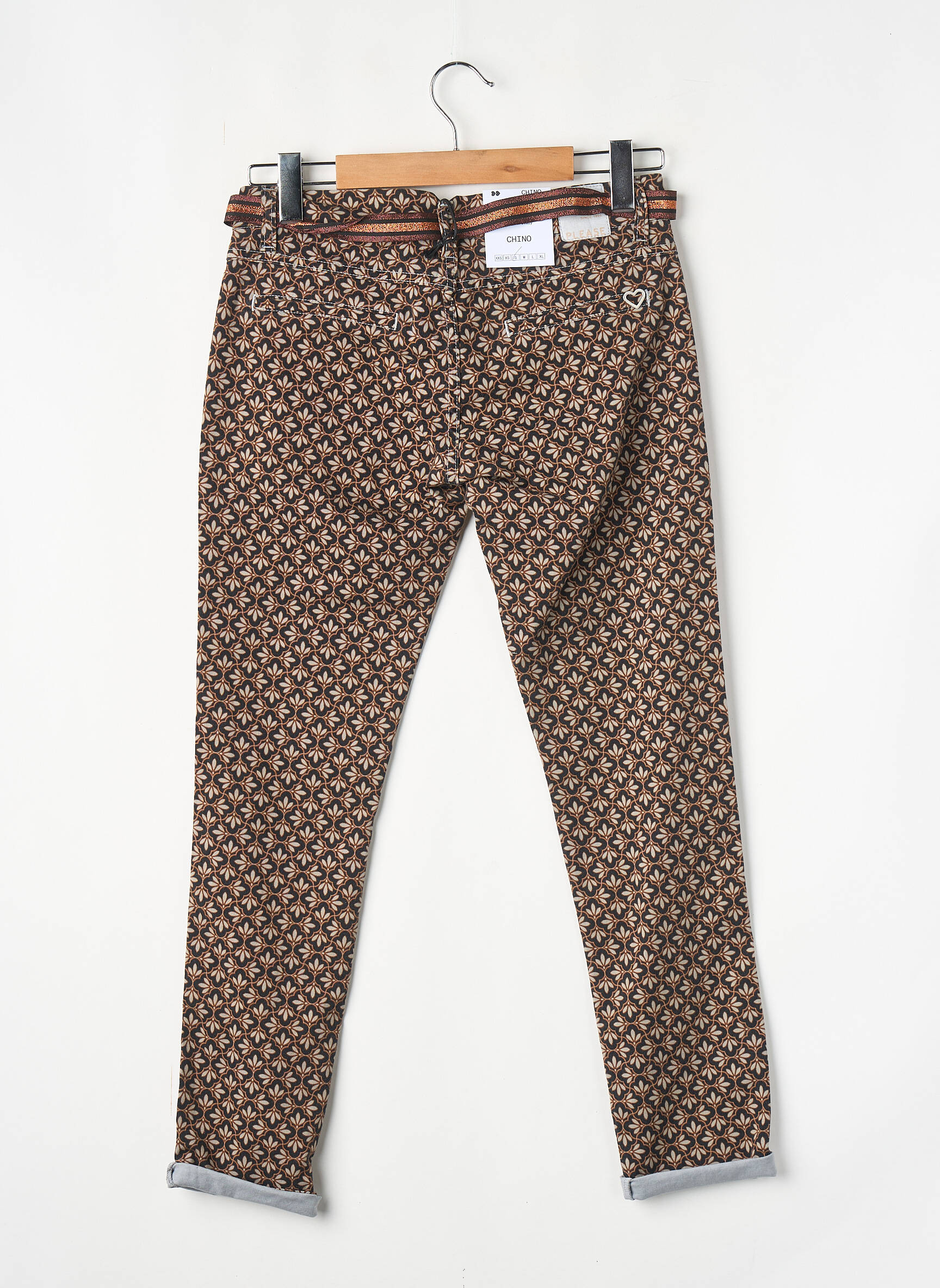 Pantalon cargo beige PLEASE femme