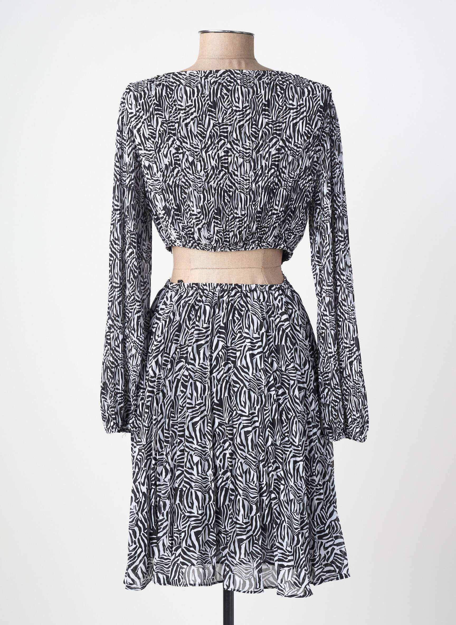 Robe mi-longue noir MICHAEL KORS femme