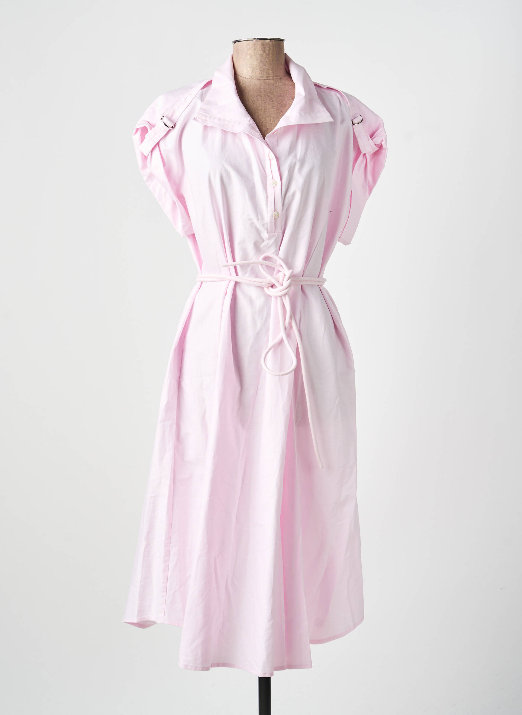 Robe mi-longue rose VALENTINE GAUTHIER femme