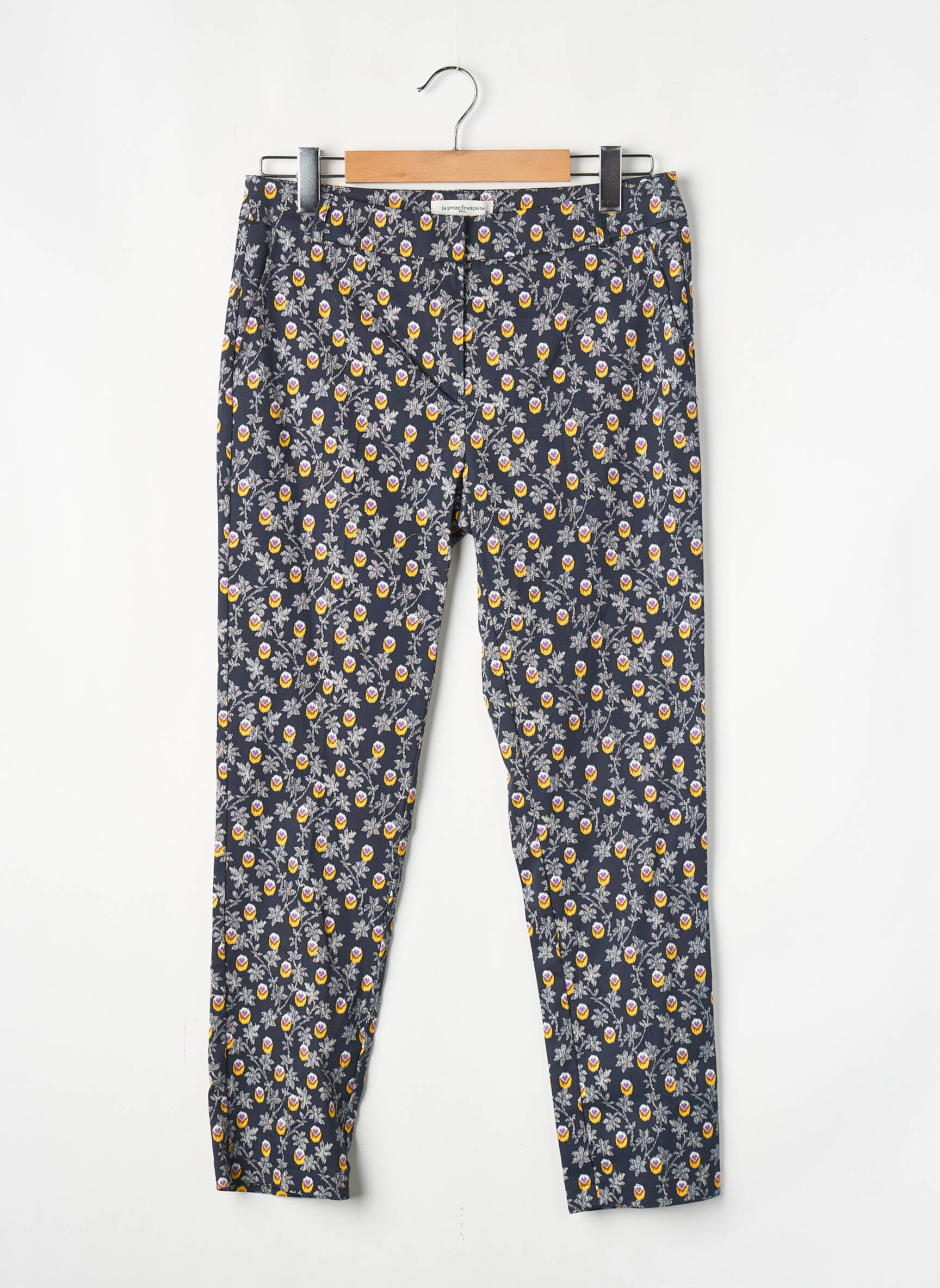 Pantalon slim bleu LA PETITE FRANCAISE femme