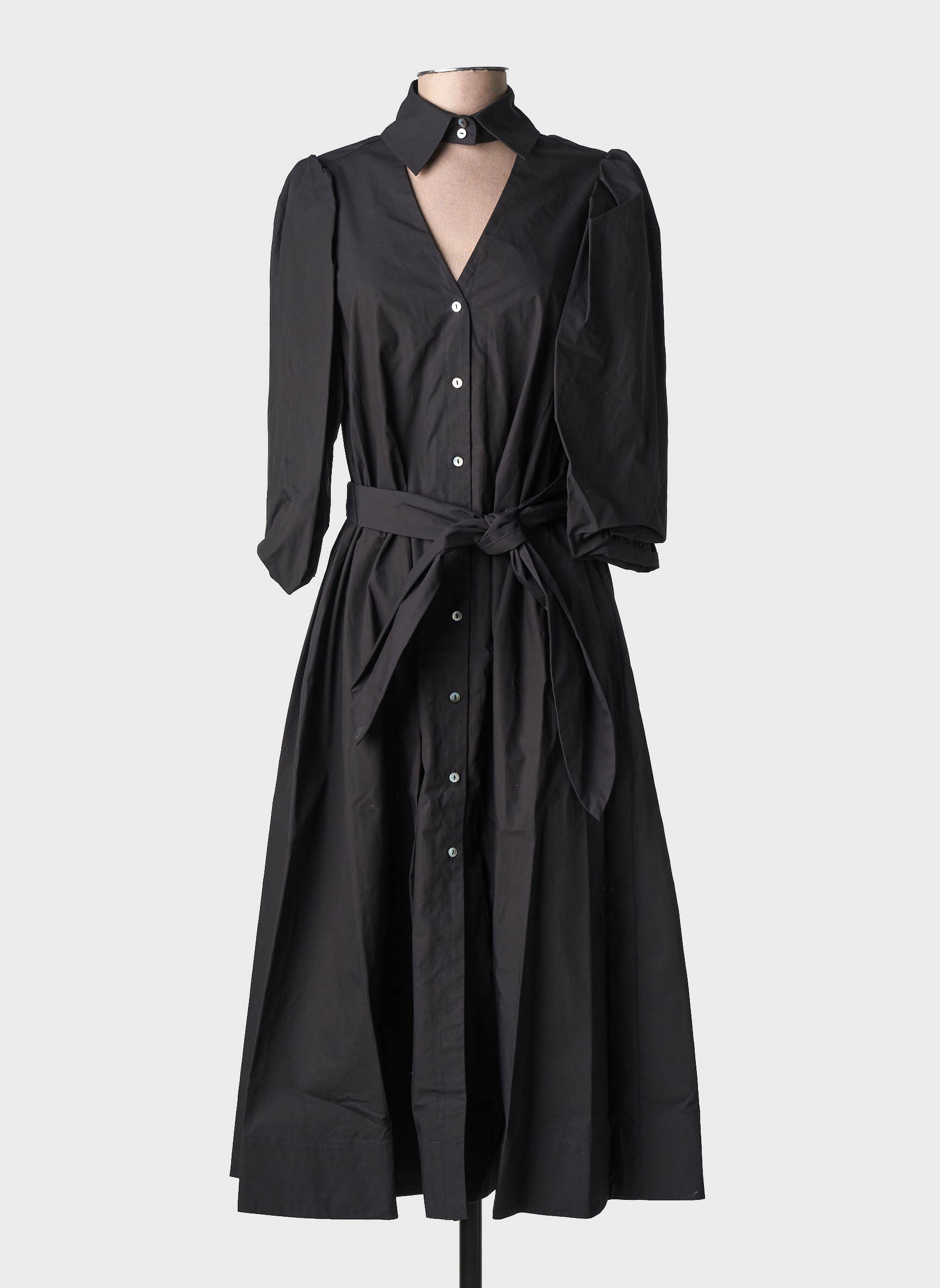 Robe longue noir KARL LAGERFELD femme