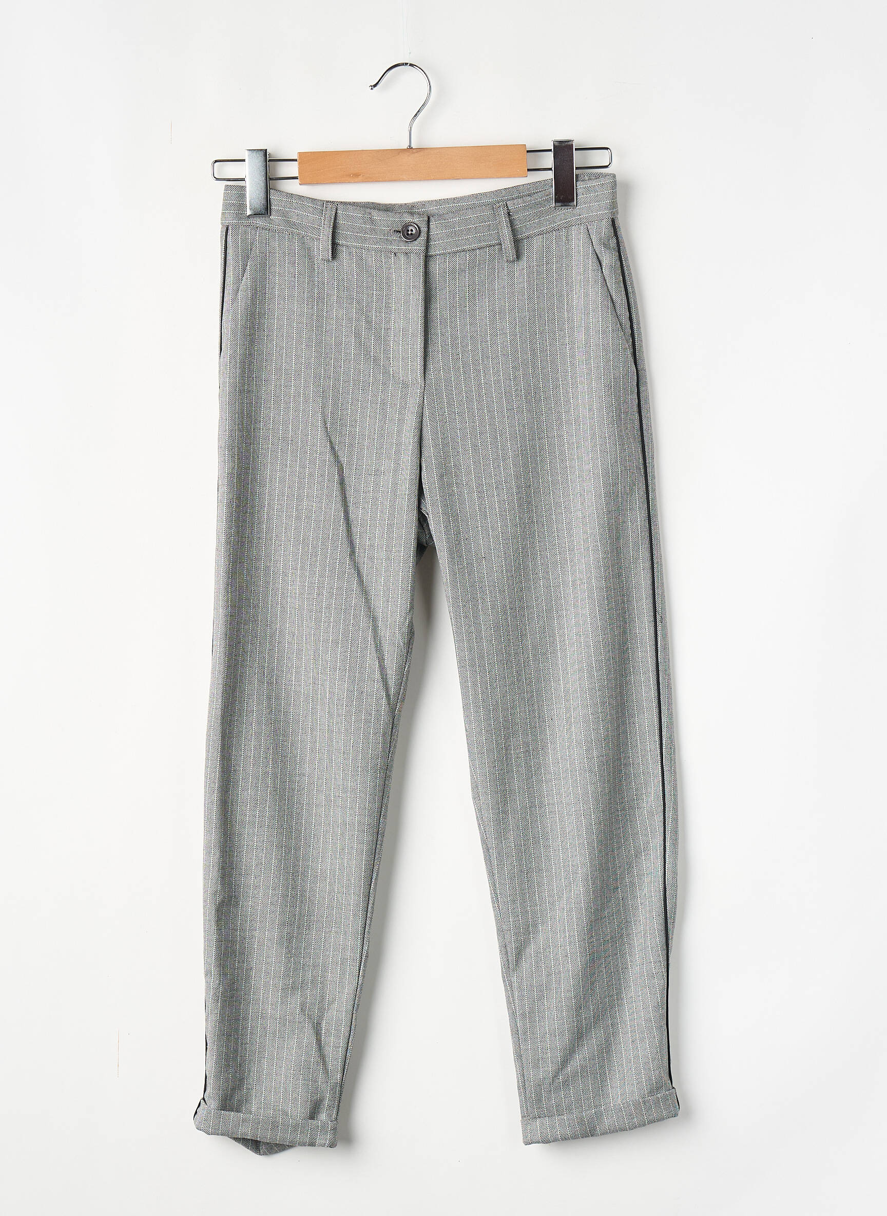 Pantalon droit noir IMPERIAL femme
