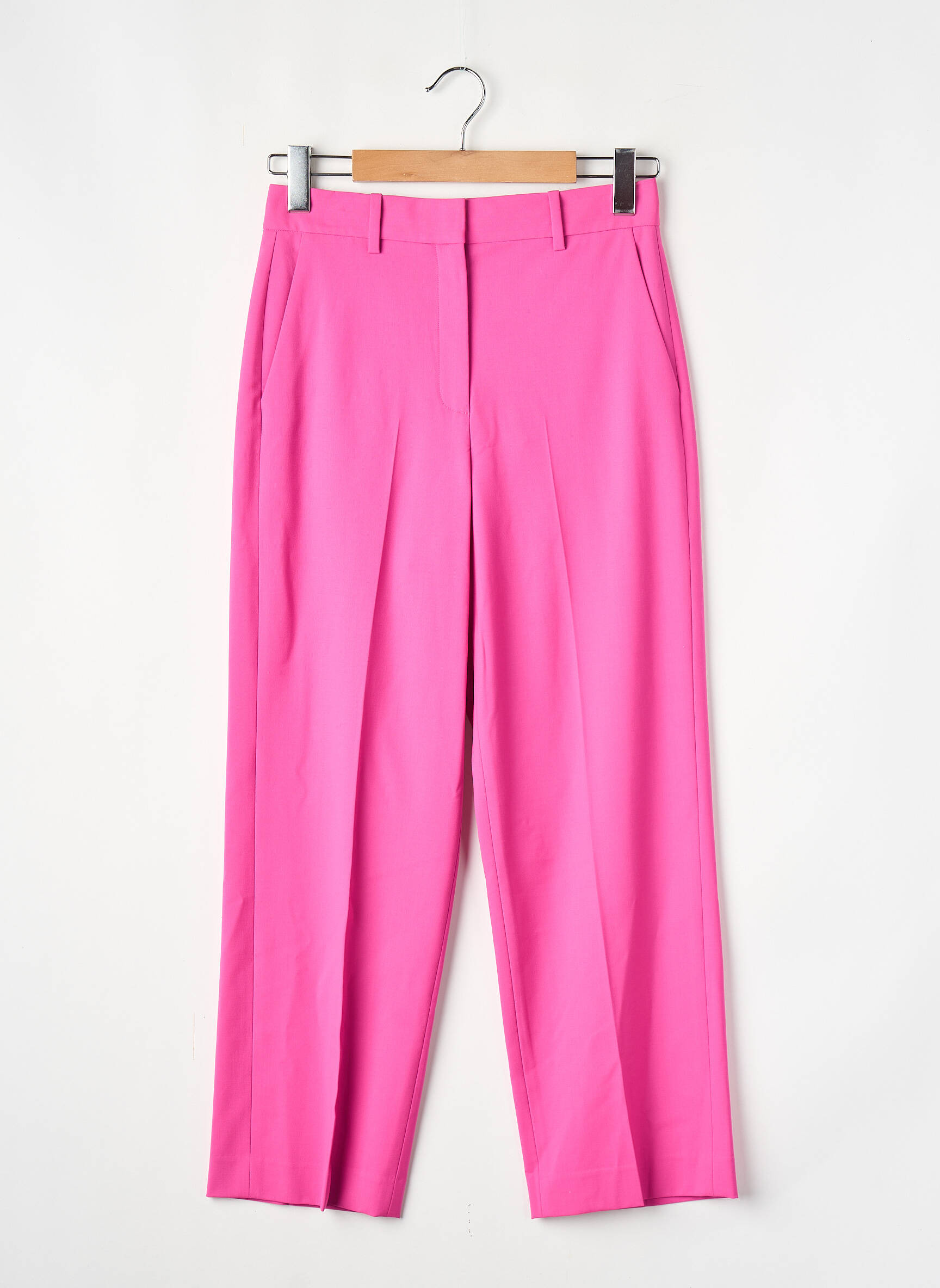 Pantalon droit rose THEORY femme
