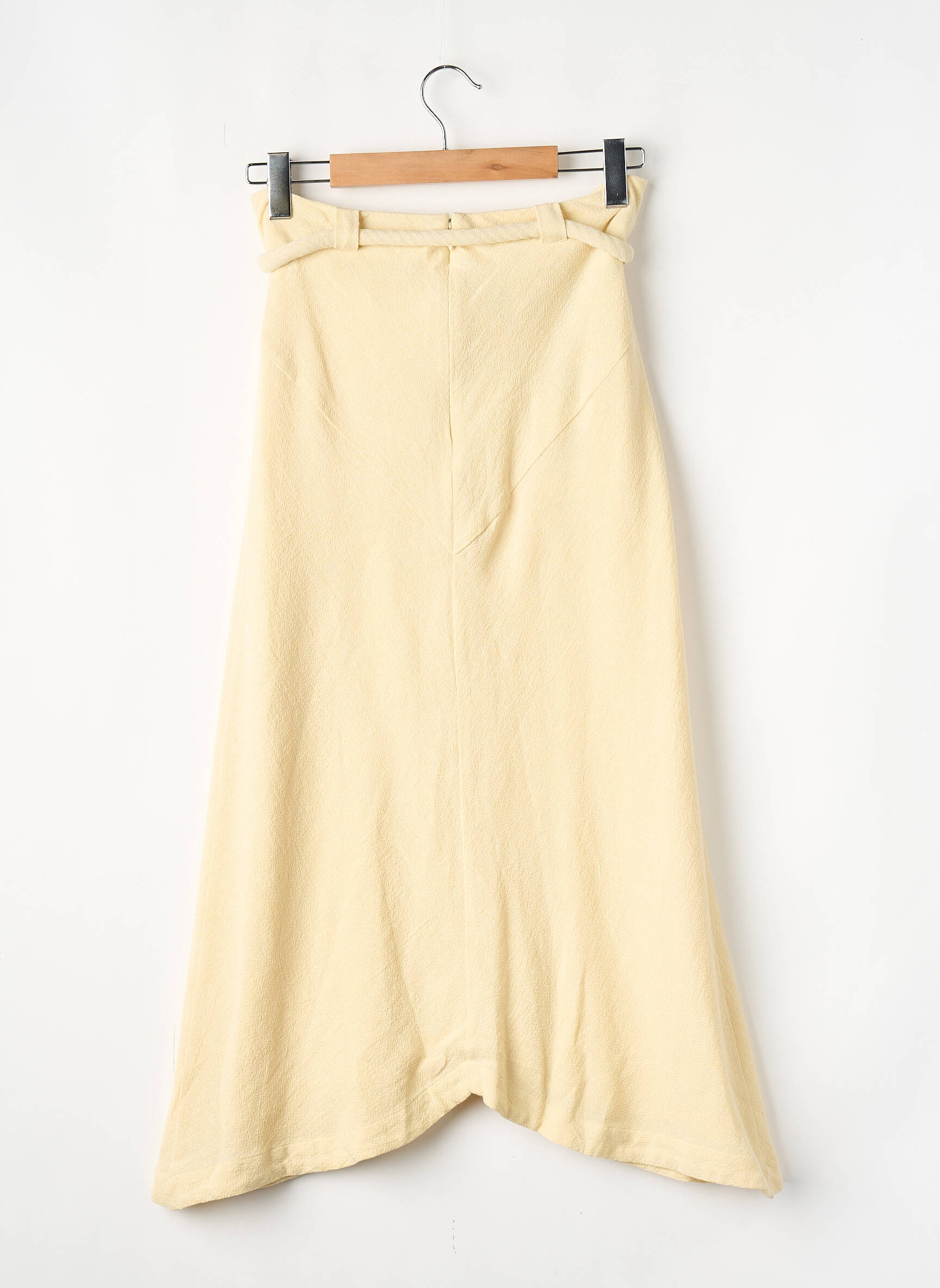 Jupe mi-longue blanc LAURENCE BRAS femme