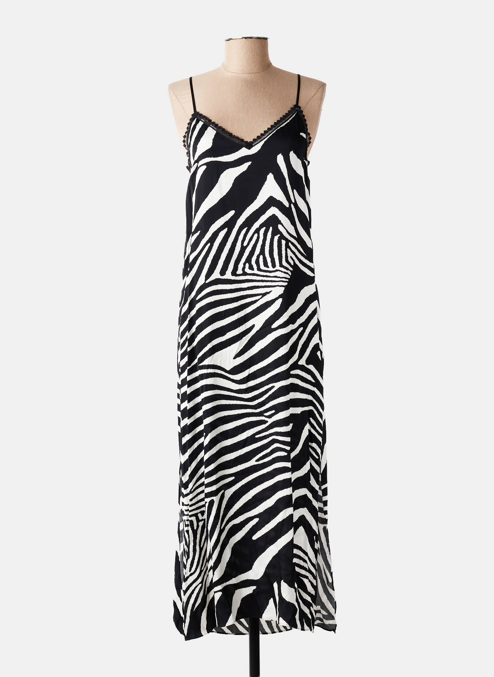Robe mi-longue noir THE KOOPLES femme