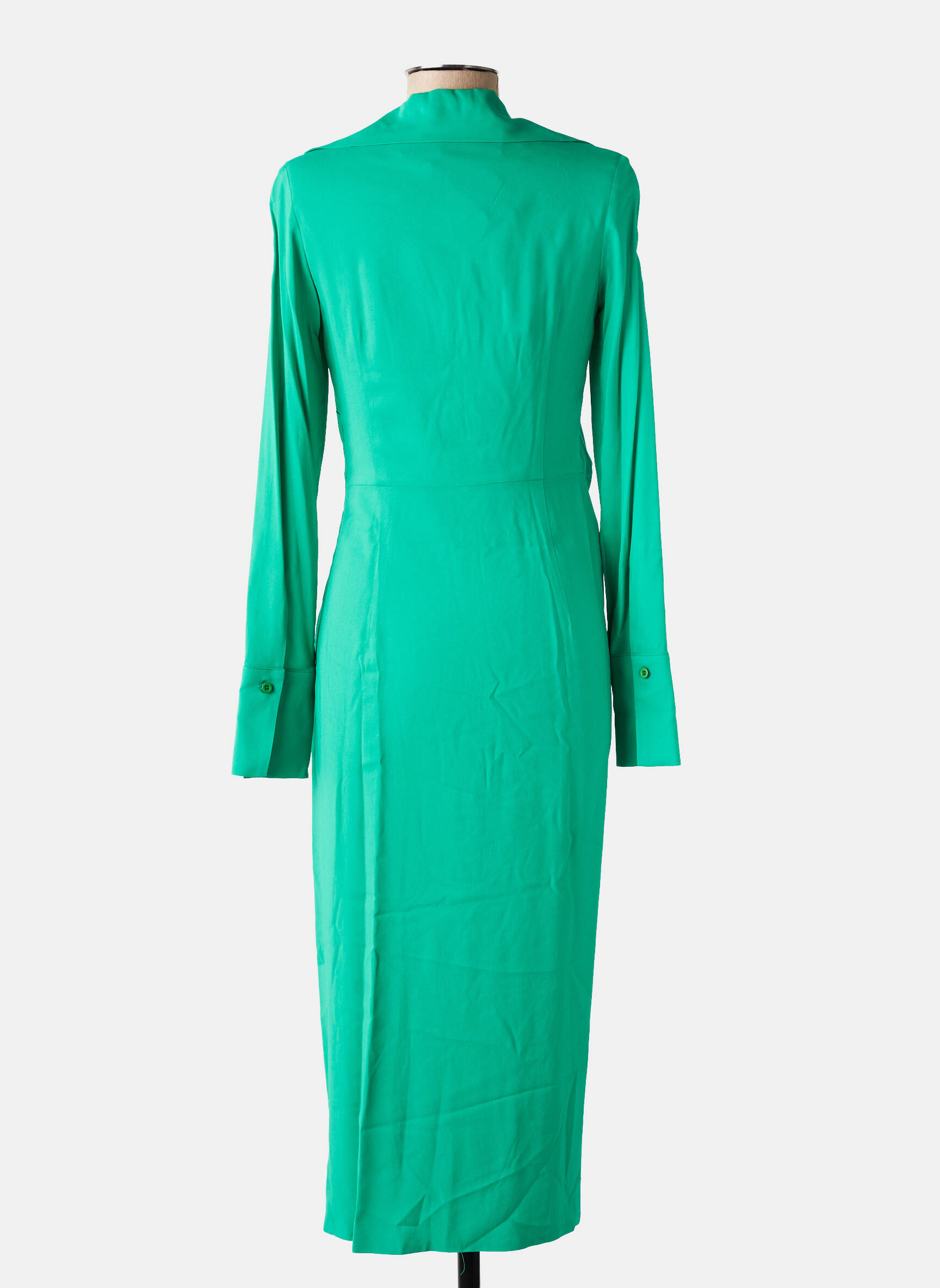 Robe mi-longue vert MARGAUX LONNBERG femme