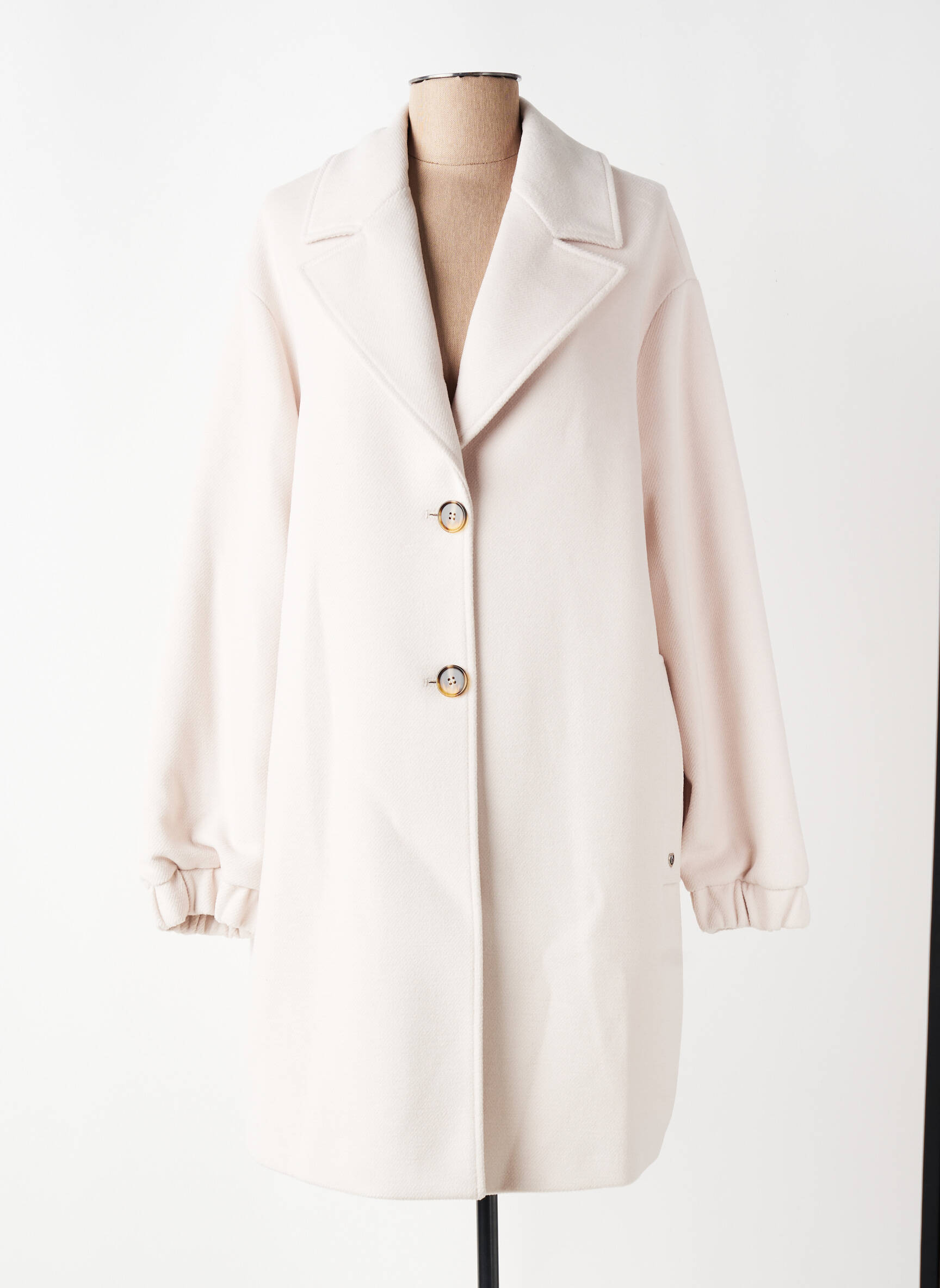 Manteau long beige PLEASE femme
