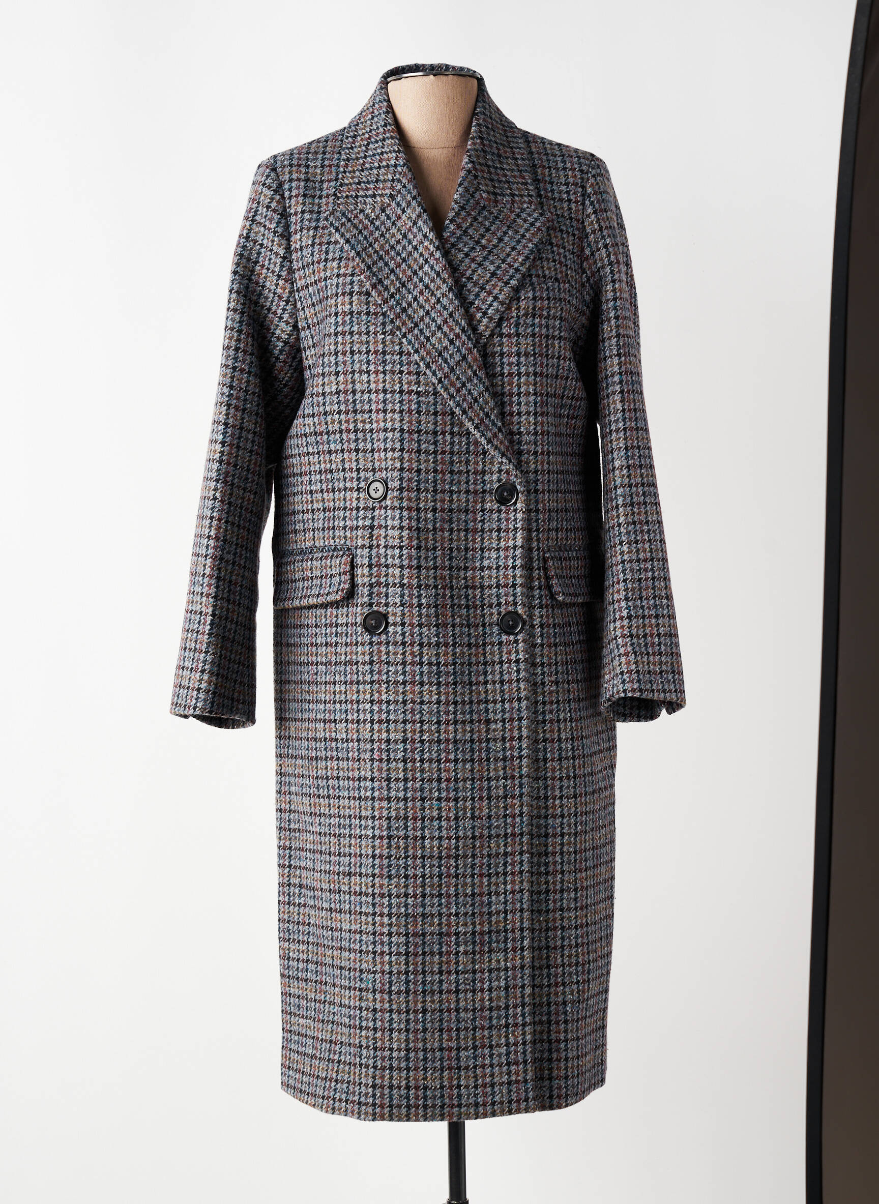 Manteau long bleu PAUL & JOE femme
