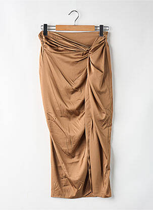 Jupe mi-longue marron IMPERIAL femme