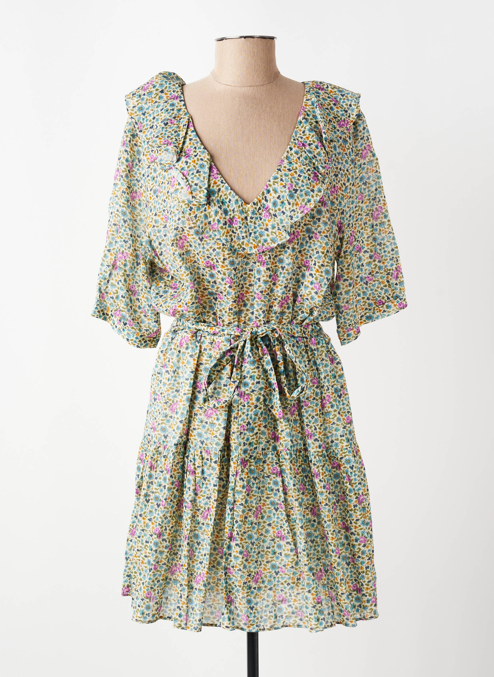 Robe courte vert EMILE ET IDA femme