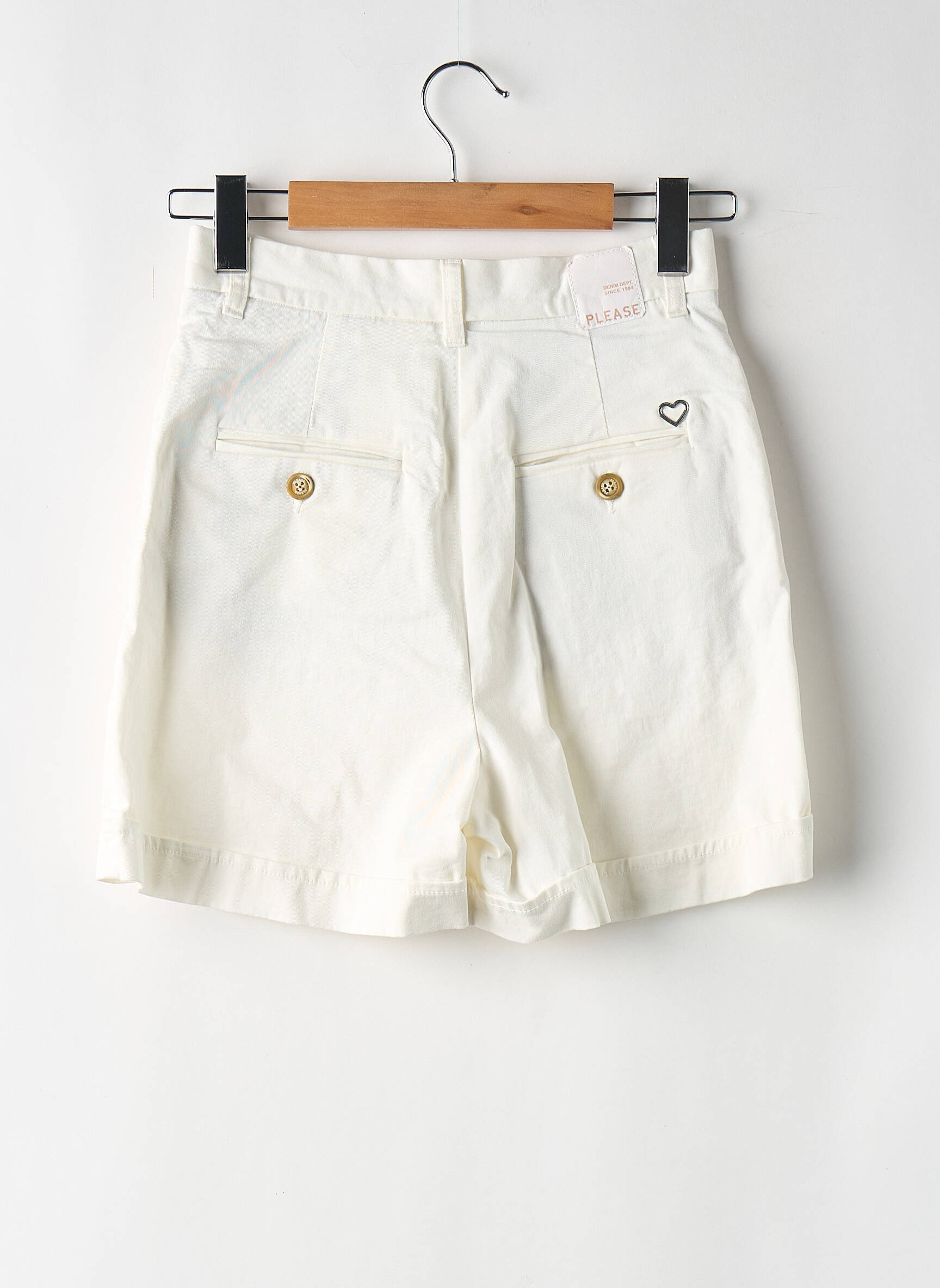 Short bleu PLEASE femme