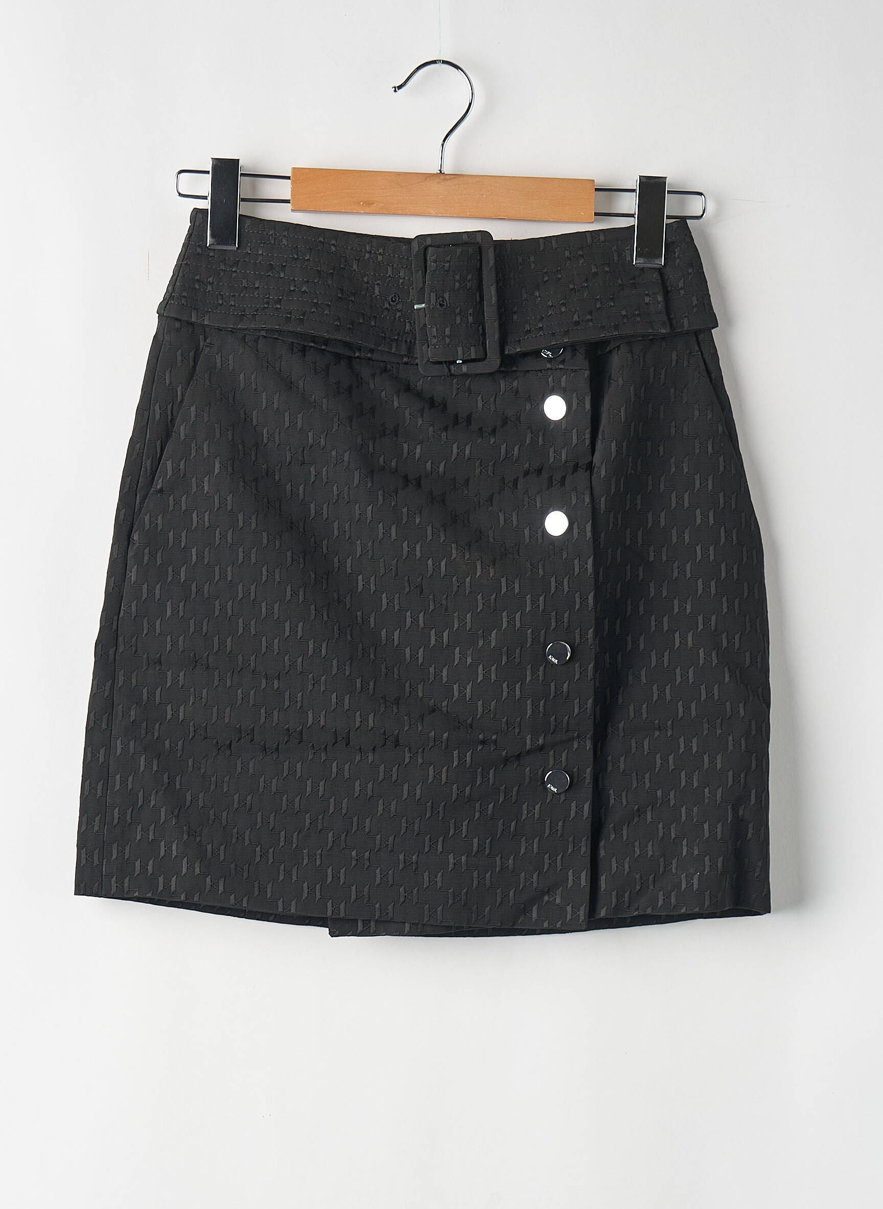 Jupe courte noir KARL LAGERFELD femme