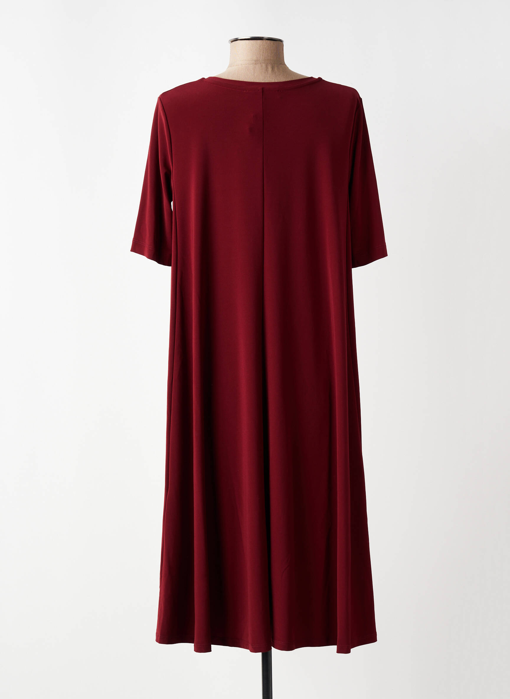 Robe mi-longue rouge MAX MARA femme
